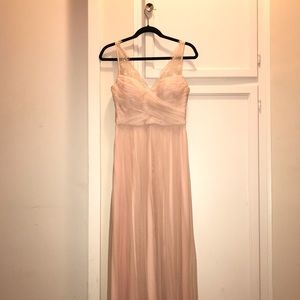 Blush Chiffon Bridesmaid Dress